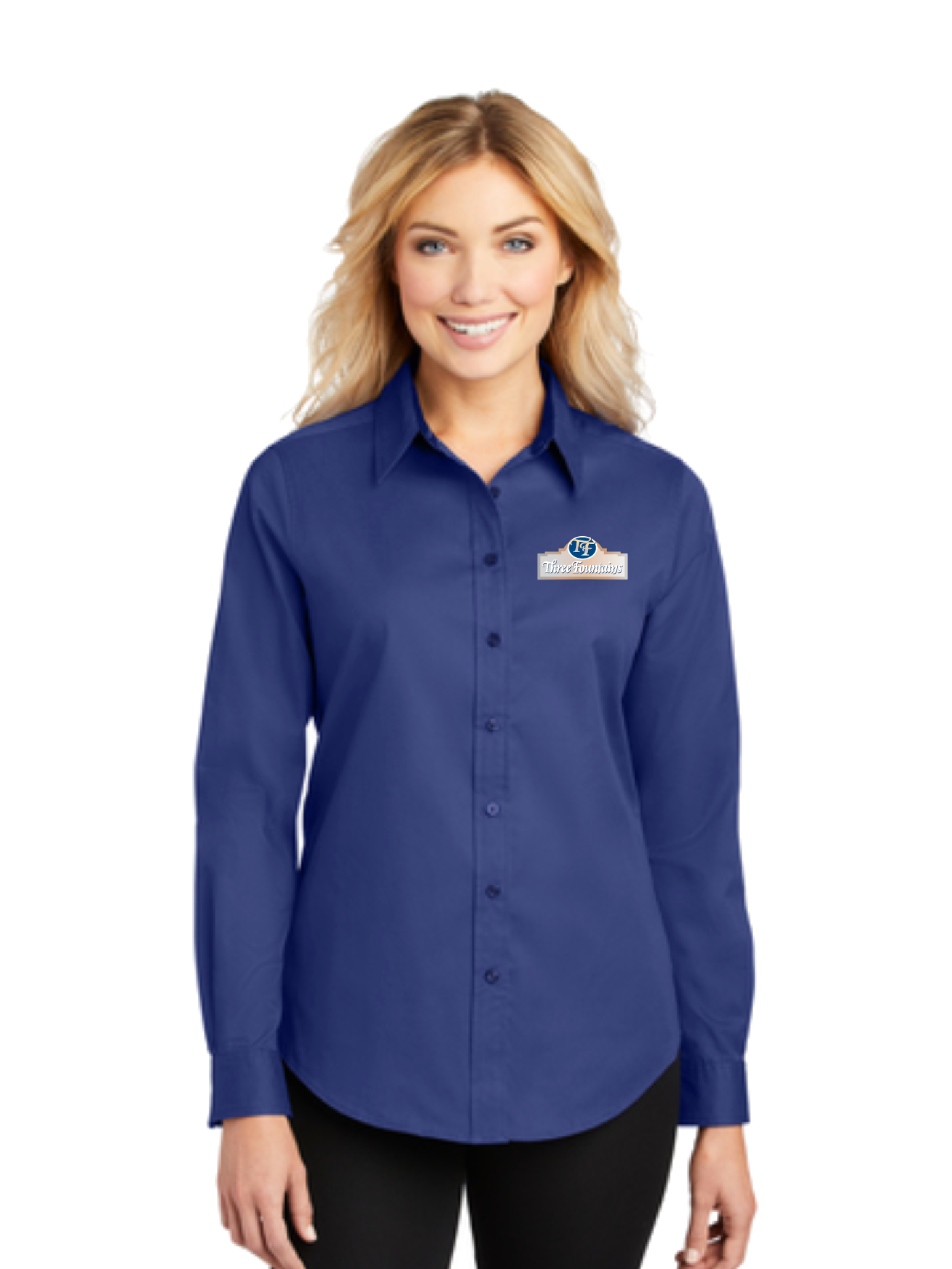 Three Fountains Port Authority - Ladies Long Sleeve Easy Care Shirt